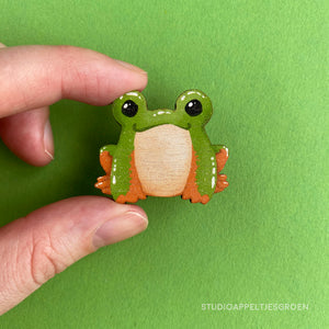 Frog Mail | Morelet's tree frog Wood pin
