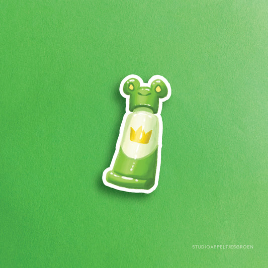 Vinyl sticker | Frog paint tube