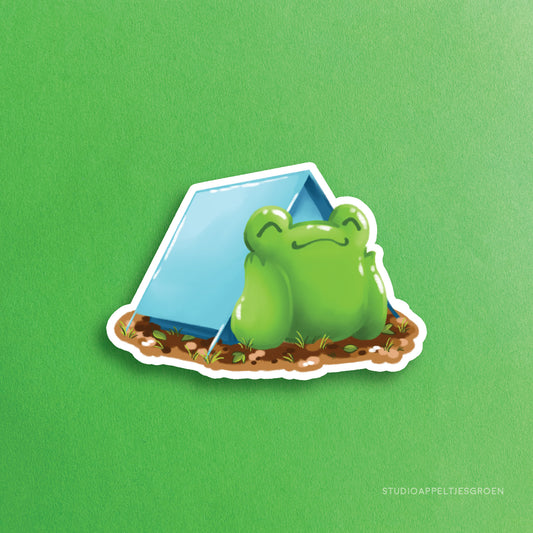 Vinyl sticker | Camping frog