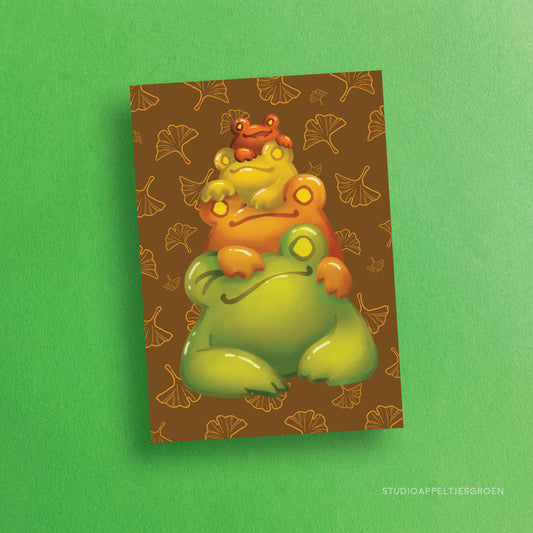 Postcard | Frog stack