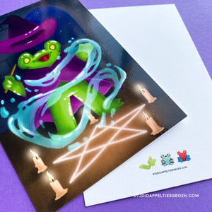Frog Mail | Witch craft Postcard