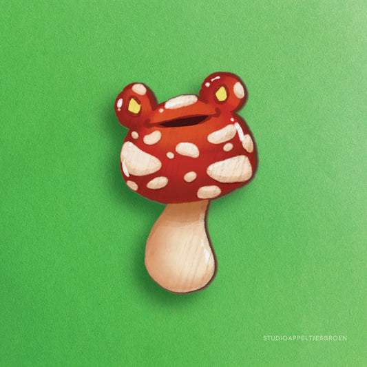 Houten pin | Amanita kikker