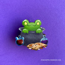 Load image into Gallery viewer, Frog Mail | Cauldron Wood pin
