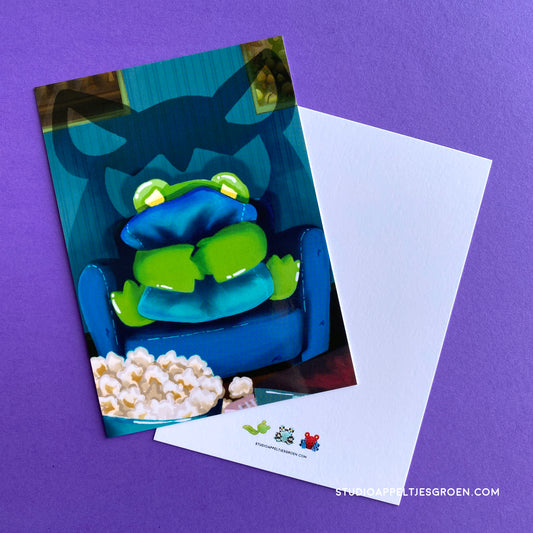 Postcard | Scary movie frog