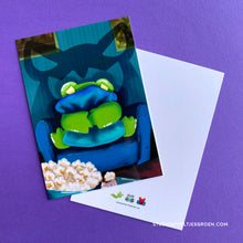 Load image into Gallery viewer, Frog Mail | Scary Movie Postcard
