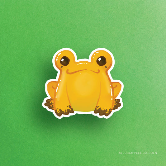 Vinyl sticker | Golden frog