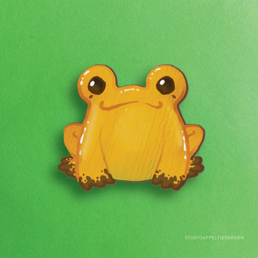 Wood pin | Golden poison frog