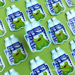 Floris the Frog | Pocari Floris Vinyl Sticker