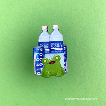Load image into Gallery viewer, Frog Mail | Pocari Floris Wood pin
