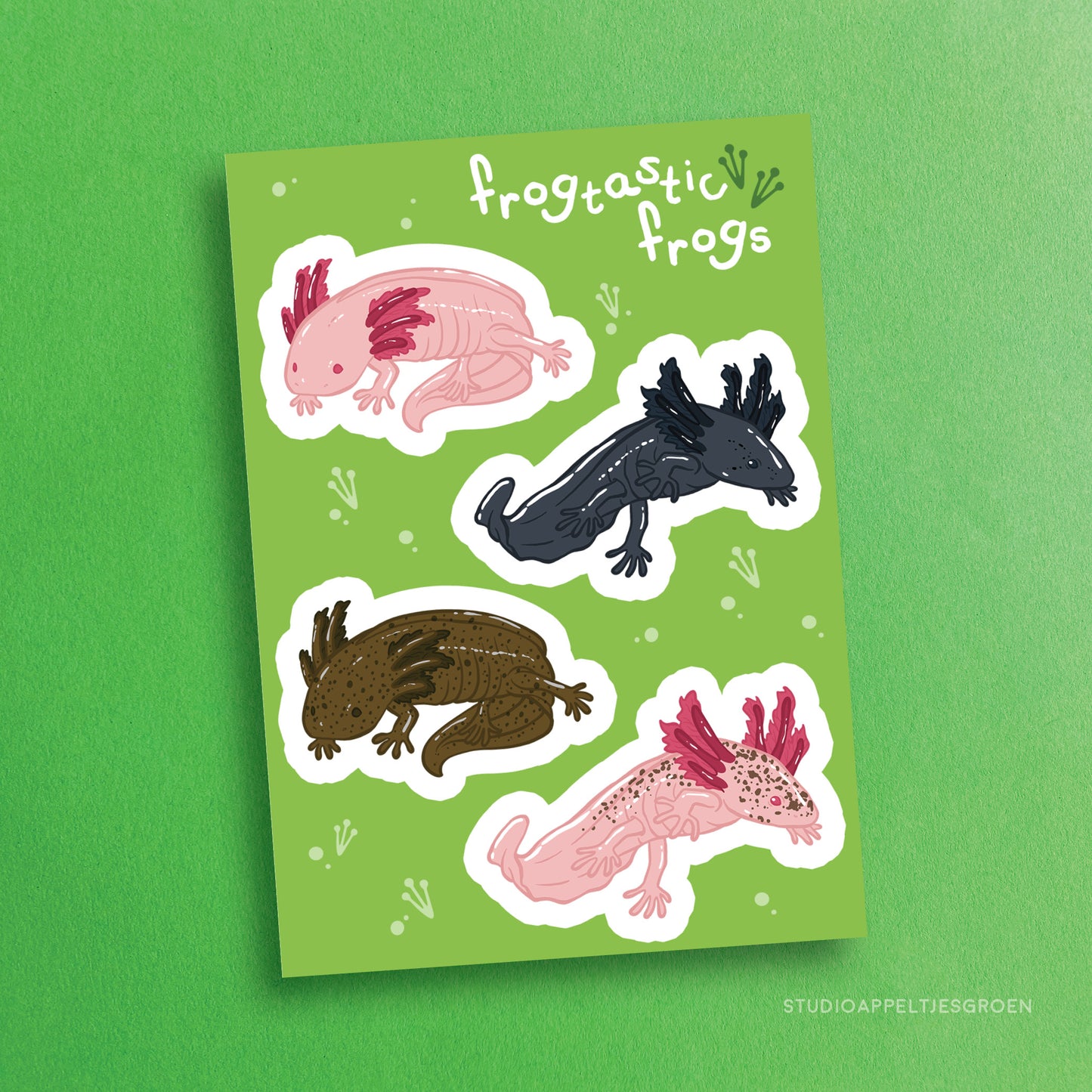 Sticker sheet | Axolotls and friends