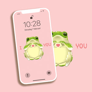 Phone Wallpaper | i frog you