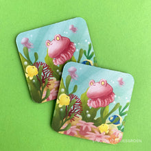 Load image into Gallery viewer, Floris the Frog | Jellyfish coaster

