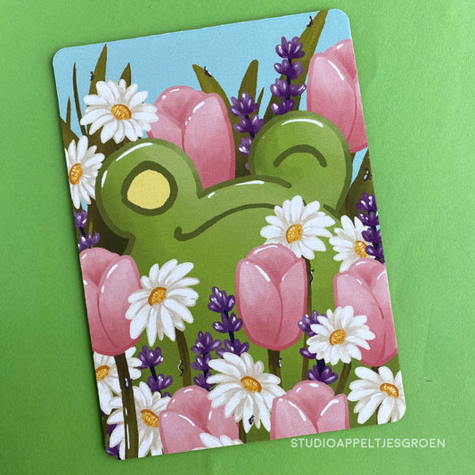 Mouse pad | Flower field frog