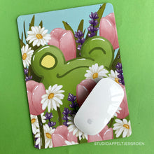 Load image into Gallery viewer, Floris the Frog | May flowers mouse pad
