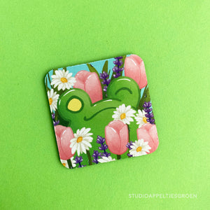Coaster | May flowers frog