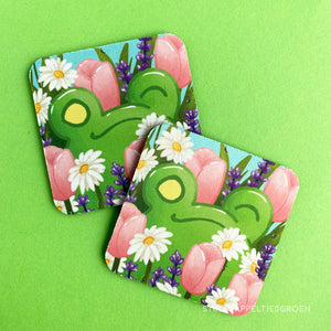 Coaster | May flowers frog