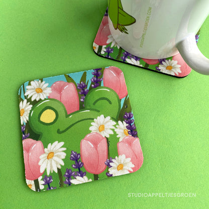 Coaster | May flowers frog