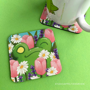 Floris the Frog | May flowers coaster