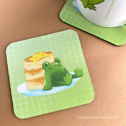 Coaster | Fluffy pancakes frog