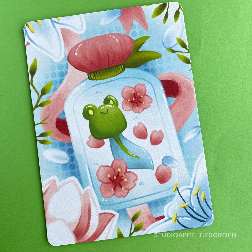 Floris the Frog | Perfume bottle mouse pad
