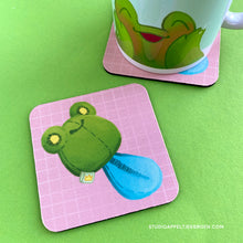 Load image into Gallery viewer, Floris the Frog | Tadpole plush coaster
