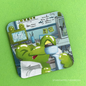 Coaster | Scientist frog