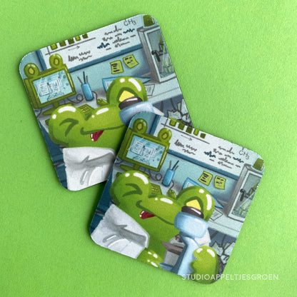 Coaster | Scientist frog