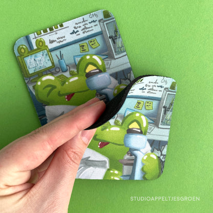 Coaster | Scientist frog