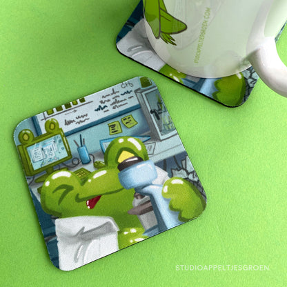 Coaster | Scientist frog