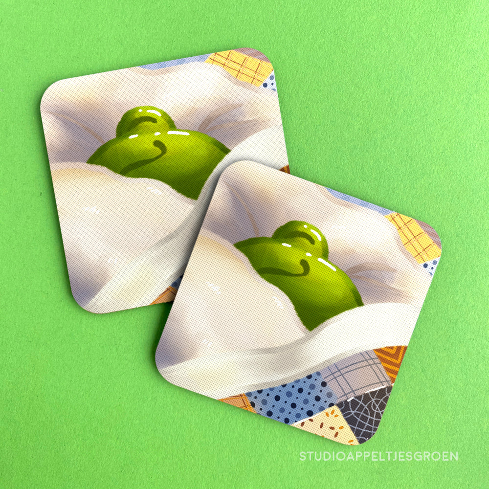 Coaster | Sleepy frog