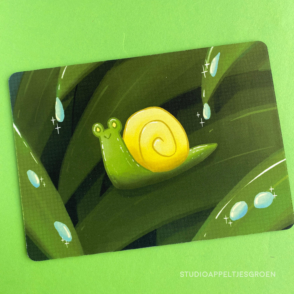 Floris the Frog | Snail mouse pad
