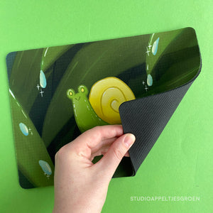 Floris the Frog | Snail mouse pad