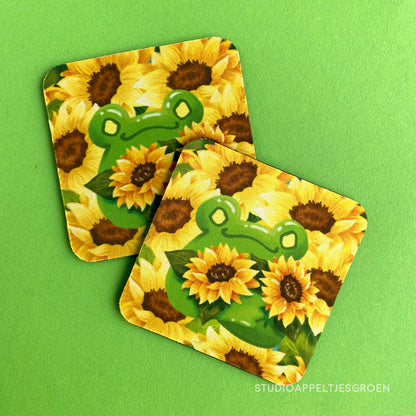 Coaster | Sunflowers frog