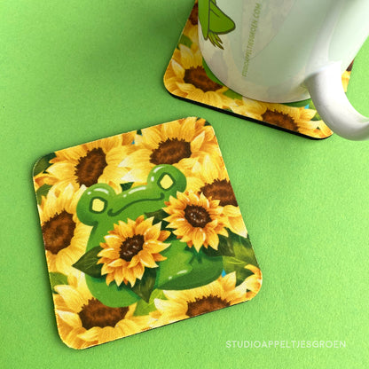 Coaster | Sunflowers frog