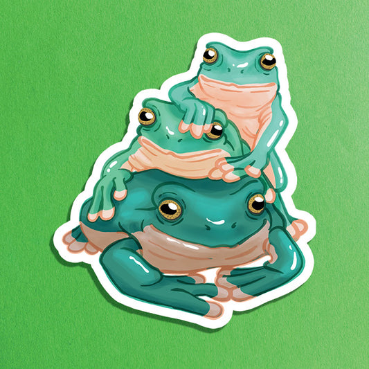 Vinyl sticker | Frog stack