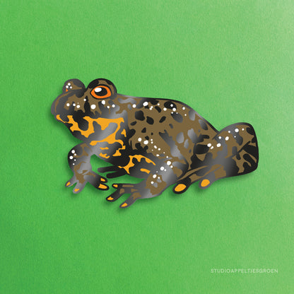 Enamel pin | European Fire-bellied toad