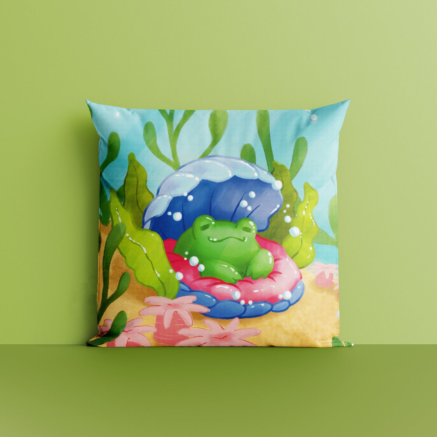 Pillow case | Oyster frog