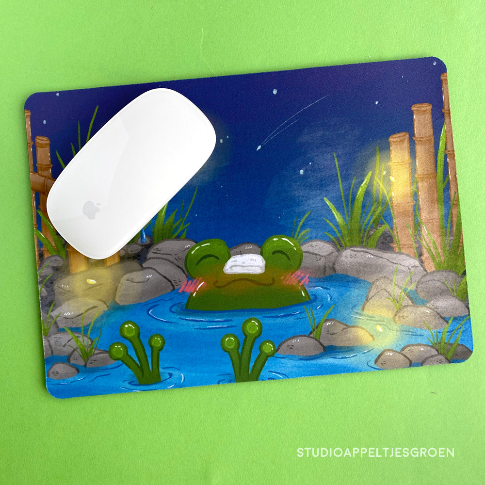 Mouse pad | Onsen frog