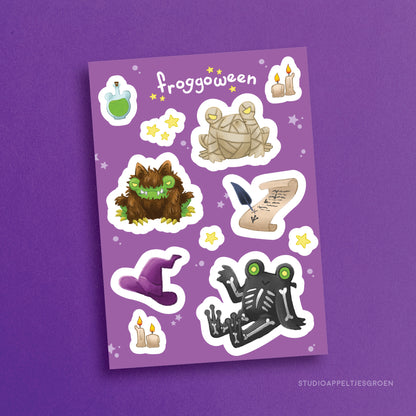 Sticker sheet | Halloween more dress up frog