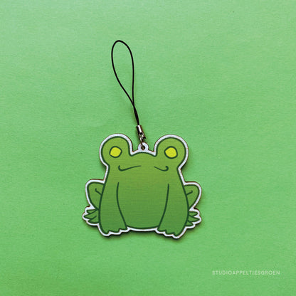 Houten sleutelhanger | Floris the Frog