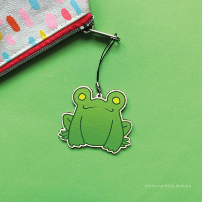 Houten sleutelhanger | Floris the Frog