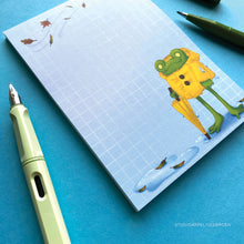Load image into Gallery viewer, Floris the Frog | Rainy Days A6 notepad
