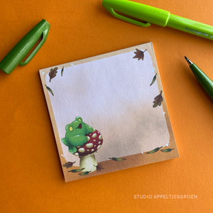 Floris the Frog | Amanita Mushroom notepad
