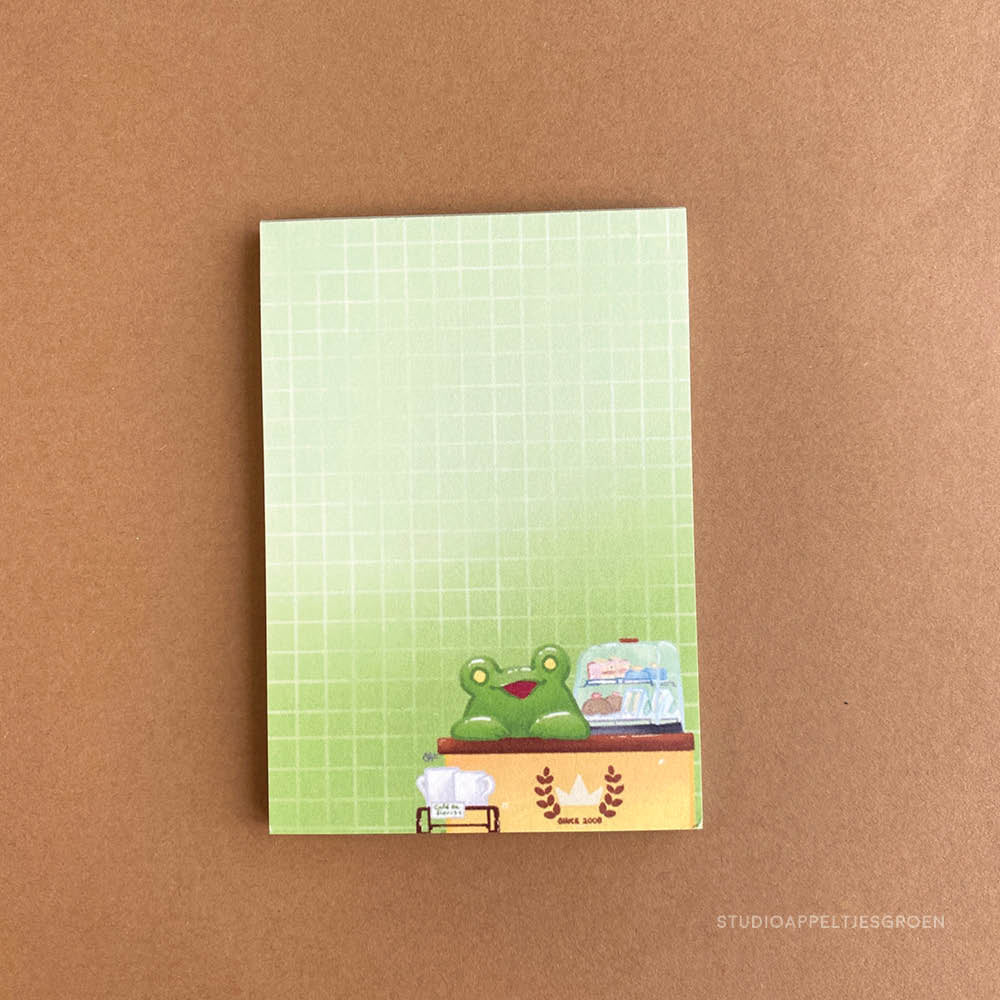 Notepad | Barista frog