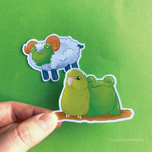 Frog Mail | Sheep and bird Sticker Flakes