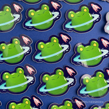 Load image into Gallery viewer, Floris the Frog | Planet Vinyl sticker
