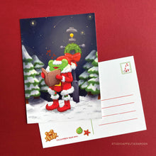 Load image into Gallery viewer, Frog Mail | Frogmas Charols Postcard
