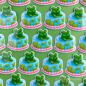 Frog Mail | Froggy cake Vinyl Sticker Flake