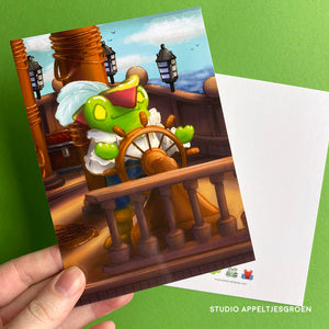 Frog Mail | Pirate Postcard