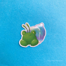 Load image into Gallery viewer, Frog Mail | Hermite Frog Holo Vinyl Sticker Flake
